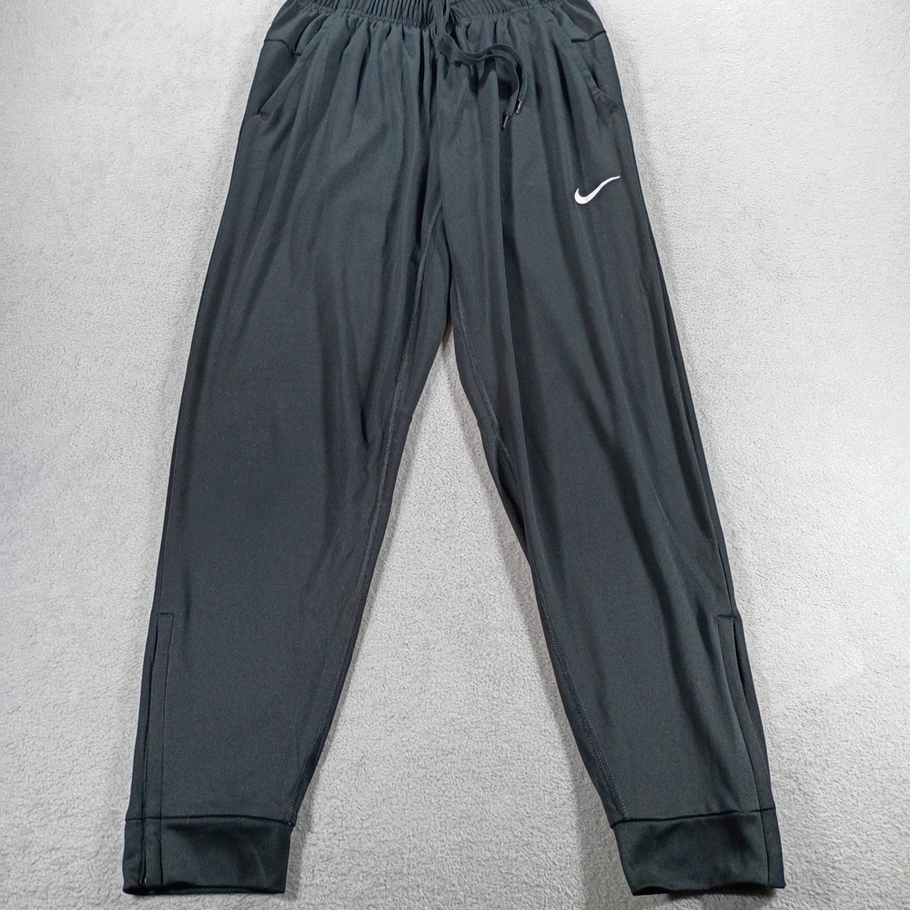 Nike Unisex Training Jogger Pants Black Small Zipper Cuffs 2037